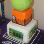 tennis themed cake