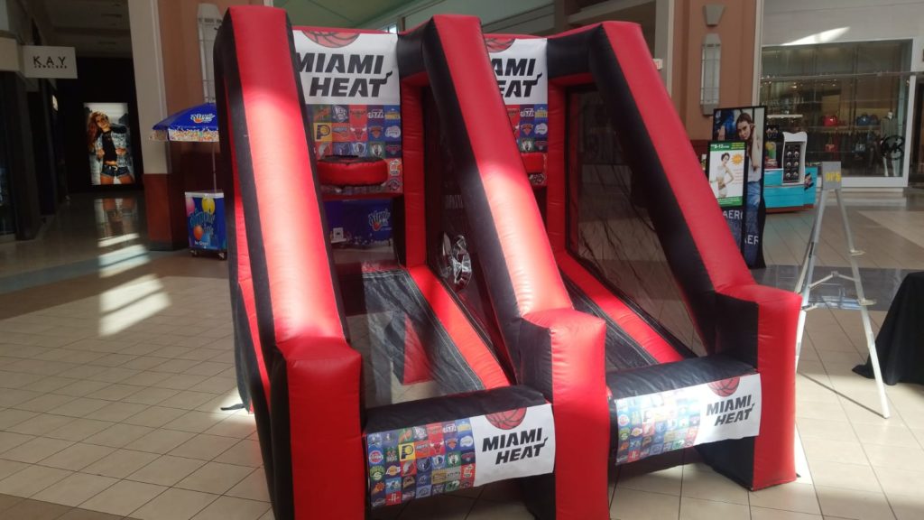 LED Selfie roving photo booth FotoBoys had a great time with the Miami Heat at the Pembroke Lakes Mall